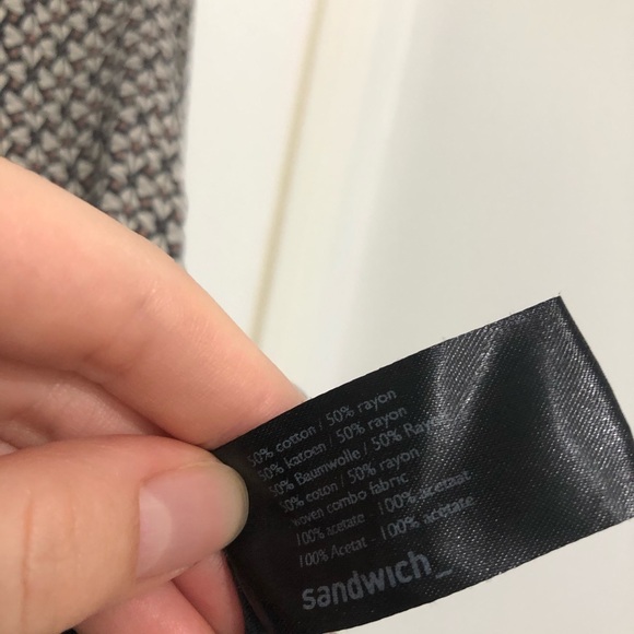 Long Sleeve Button Top Geometric Pattern S - Picture 4 of 5